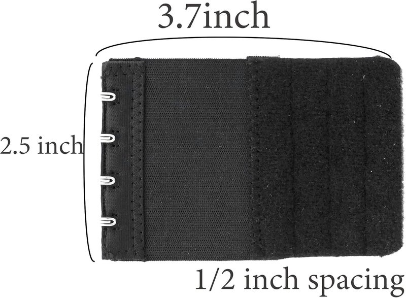 SAMGU Store Bra Extenders 4 Hooks Women's Soft Stretchy Bra Extension Strap, 3 Pieces - Image 4